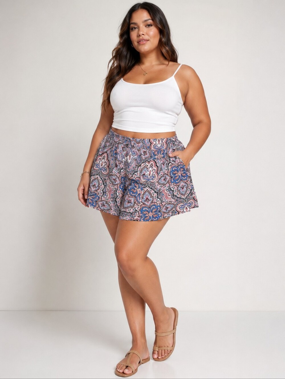 7. ASOS Paisley Flowy Shorts